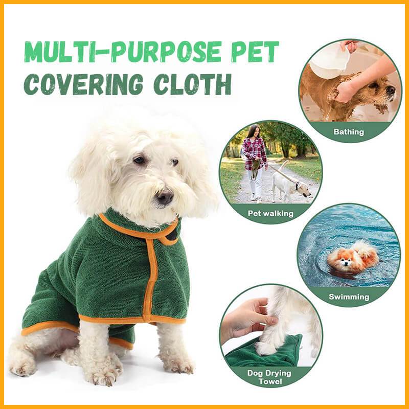 Dog luxury bathrobe