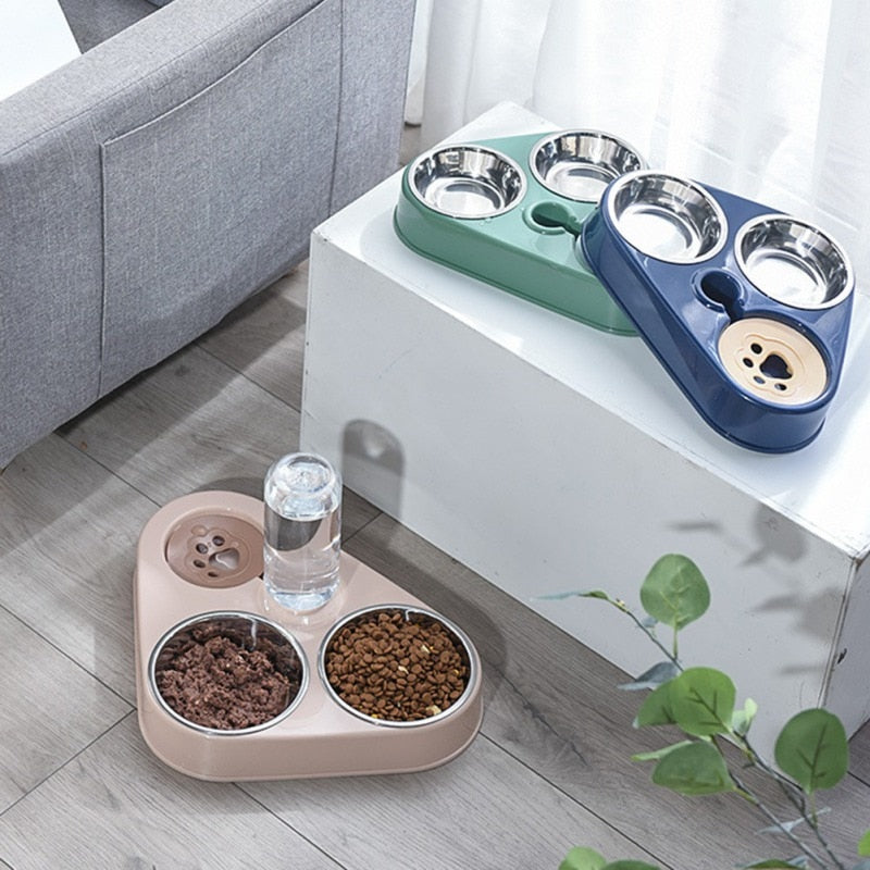 Pet Eating Drinking Bowl Station